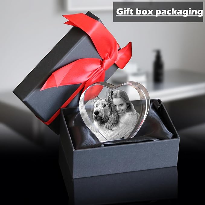 Pet Memorial Gift for Dogs Or Cats, Personalized 3D Crystal Photo,Dog Memorial Gifts for Pet Owners,Customized 3D Photo Gift - Image 5
