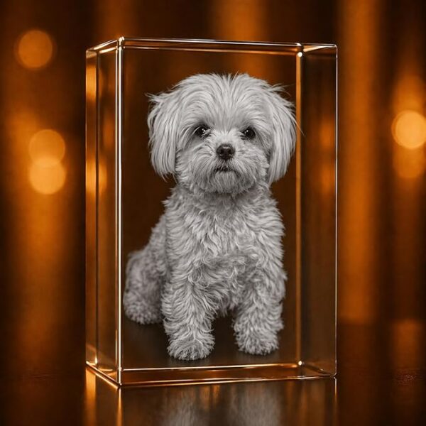 Best photo for Custom Pet Memorial 3D Photo Crystal