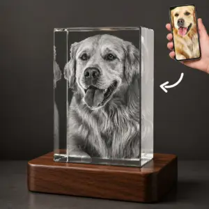 personalized dog memorial crystal